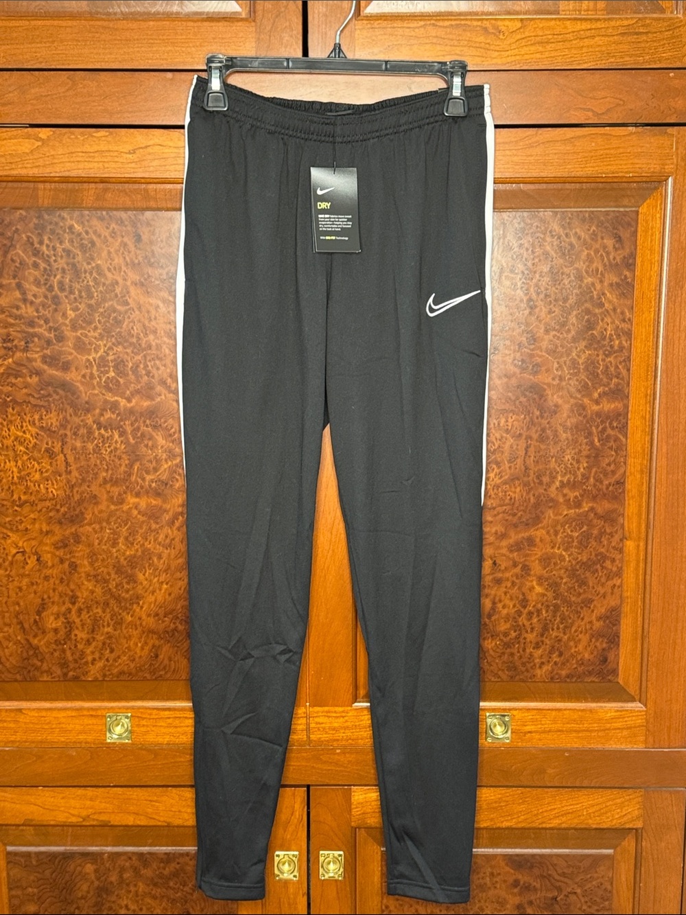 Nike Black Joggers with White Side Stripe - Men's